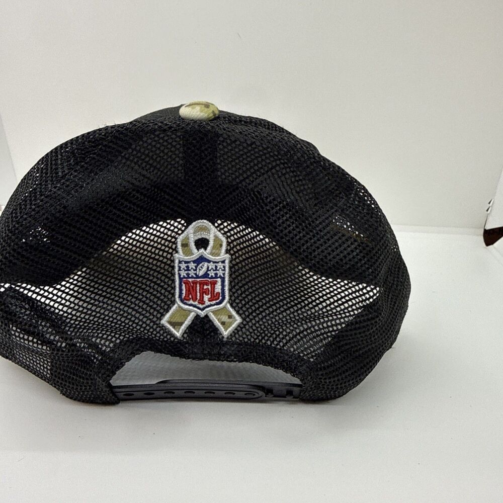 Las Vegas Raiders New Era Salute to Service 9Forty Camo Cap Trucker Hat Snapback - Picture 7 of 7